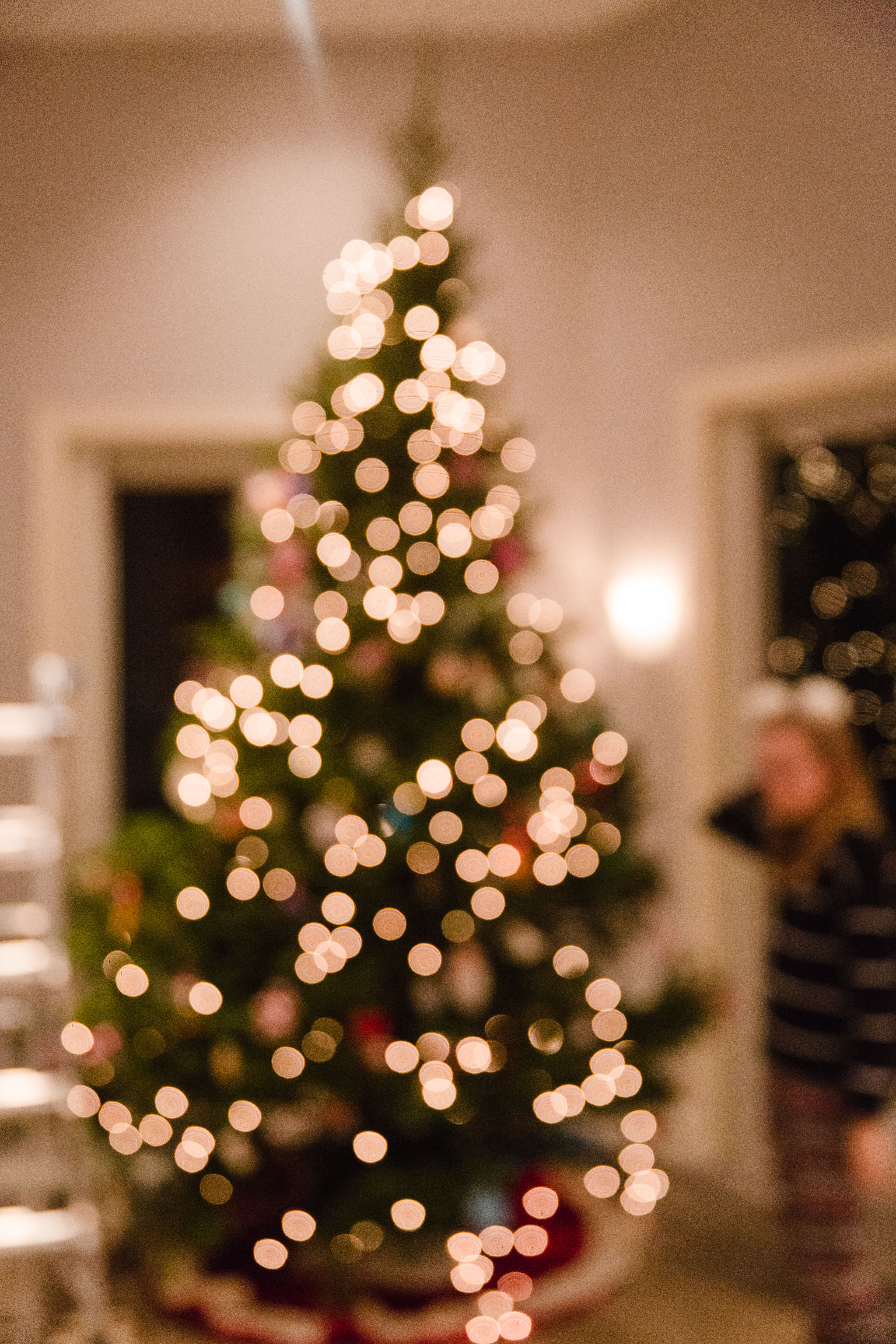 blurry lights on Christmas tree